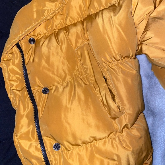 Cropped Yellow Puffer Jacket - Picture 4 of 8